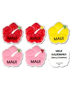 126M: Hibiscus "MAUI" Mini Ornament