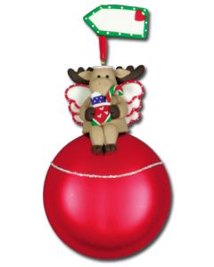 CL146: MOOSE ANGEL GLASS BALL