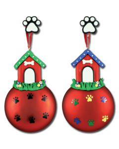 CL160: DOG HOUSE GLASS BALL