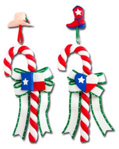 CL193: TEXAS FLAG CANDY CANE