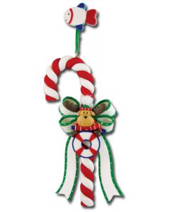 CL290: LIFE PRESERVER MOOSE CANDY CANE