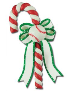 CL297: BASEBALL CANDY CANE