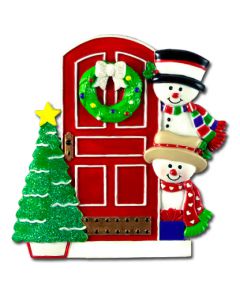 CR412N: Snowman Family Front Door-2