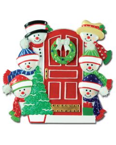 CR416N: Snowman Family Front Door-6