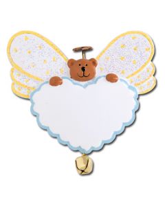 CR430: ANGEL BEAR HEART W/ BELL