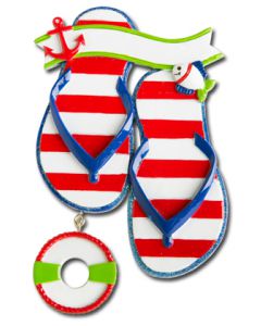 KK429: NAUTICAL FLIP FLOP