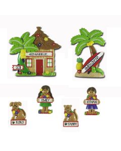 LR115 (2) + LR215 (4): Hut, Palm Tree, people & Pets