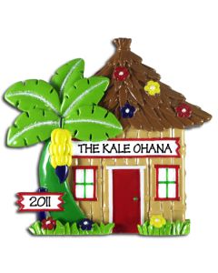 LR115 : TROPICAL HUT & PALM TREE