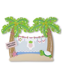 NT195G: Tropical Baby's First Christmas - Girl