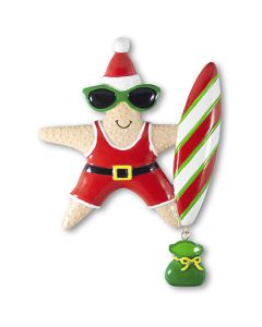 NT239: Tropical Starfish Surfer Santa