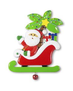 NT247: Santa Sleigh Palm Tree