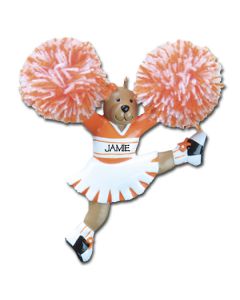 SP123OR: KICKING CHEERLEADER - ORANGE