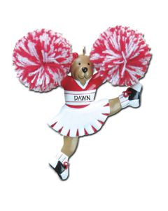 SP123R: KICKING CHEERLEADER - RED