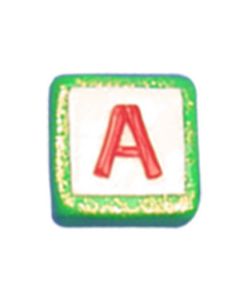 ST200A: STOCKING LETTER "A" BEAD