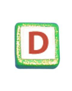 ST200D: STOCKING LETTER "D" BEAD