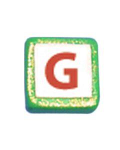 ST200G: STOCKING LETTER "G" BEAD