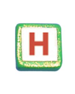 ST200H: STOCKING LETTER "H" BEAD