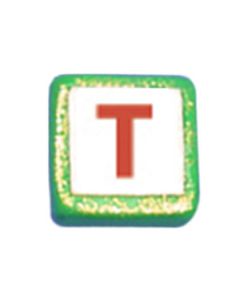 ST200T: STOCKING LETTER "T" BEAD