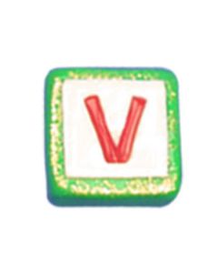 ST200V: STOCKING LETTER "V" BEAD