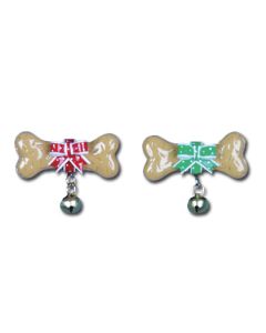 ST301: DOG BONE W/ BELL STOCKING CHARM