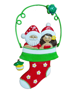 272:  Santa Hula Stocking - 2