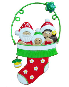 273:  Santa Hula Stocking - 3