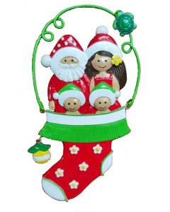 274:  Santa Hula Stocking - 4