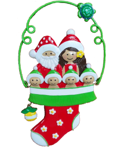 276:  Santa Hula Stocking - 6