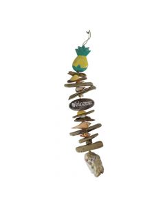 BOW116 WD PINEAPPLE/SHELL HANG