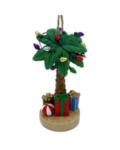 BOW128 PALM TREE w/LIGHTS ORN