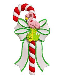 CAN259: Flamingo Candy Cane