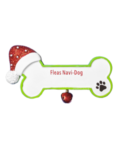CR515: Dog Bone W/ Santa Hat