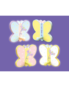 WB131(4): Butterfly Wall Hooks Set 4