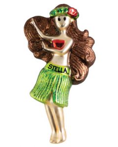 GLS203R:  Dancing Hula Girl - Red