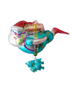 HZZ104: Glass Snorkel Santa