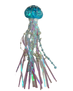 HZZ108: Blue Glass Jellyfish