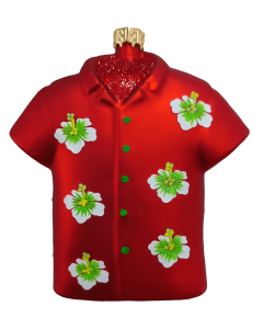 HZZ119: Red Glass Aloha Shirt