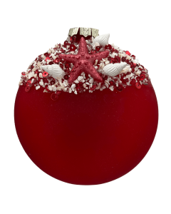 HZZ130R: Red Beach Disc Ornament