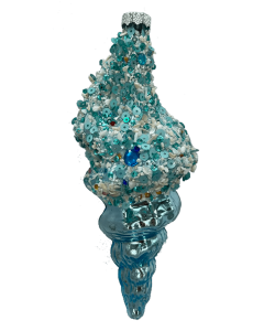 HZZ132: Light Blue Glass Shell