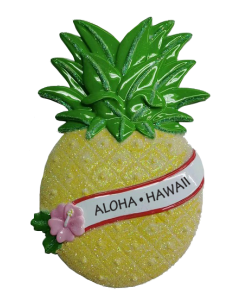 KK407AH: Aloha Hawaii Pineapple Ornament