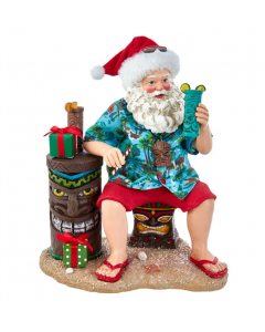 KSA402 TIKI BEACH SANTA 12" (*SHIPPING & HANDLING INCLUDED*)