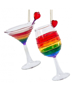 KSA430 PRIDE GLS MARTINI or WINE ORN