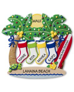 NT184: Palm Trees w/ 4 Stockings