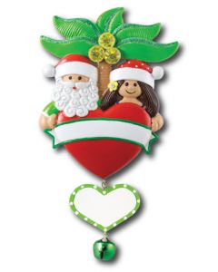 NT214 + LR226 (1): Tropical Couple w/Heart (Green Banner) + (1) Heart Component