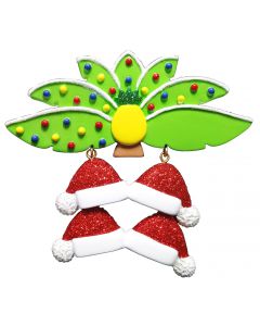 NT334:  Palm Leaves Santa Hats 4