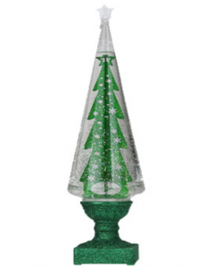 ROM155 14" LED SWIRL DOME w/GRN TREE