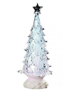 ROM175 12" SPIN TREE TRI COLR CRVED BRANCH