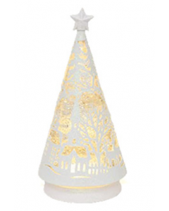 ROM186 LED WHITE SWIRL TREE