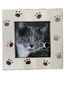 ROM219 4.5" CAT PAW PRINT FRAME