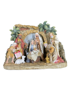 ROM227 10.25" NATIVITY w/FAÇADE (*SHIPPING & HANDLING INCLUDED*)